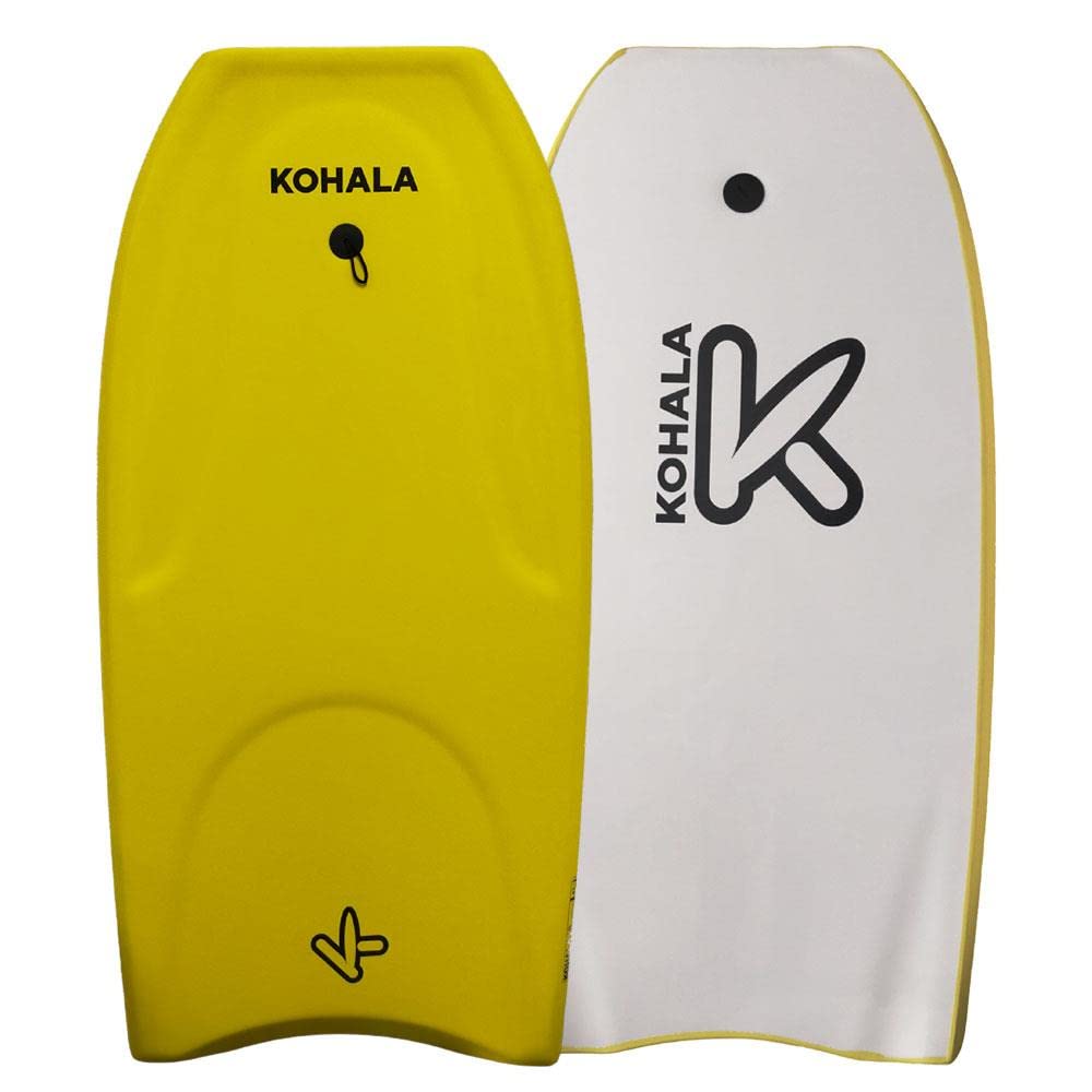 Tabla Bodyboard KOHALA Unisex Amarillo 40/42 Pulgadas para Niños,Adolescentes y Adultos (42")