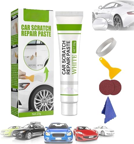 Marine Fiberglass Repair Filler, Fibreglass Boat Repair Paste, Car Scratch Paste Fix Tools, Repair and Composite Coatings for Scratches Grooves Holes (White)