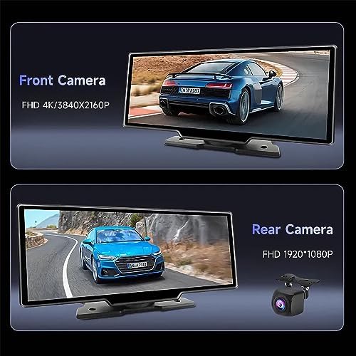 OTTOCAST Bezprzewodowy CarPlay Android Auto Display Screen Wireless Przenośny Łatwa Instalacja Wyświetlacz samochodowy 10" Radioodtwarzacz Ekran Dotykowy