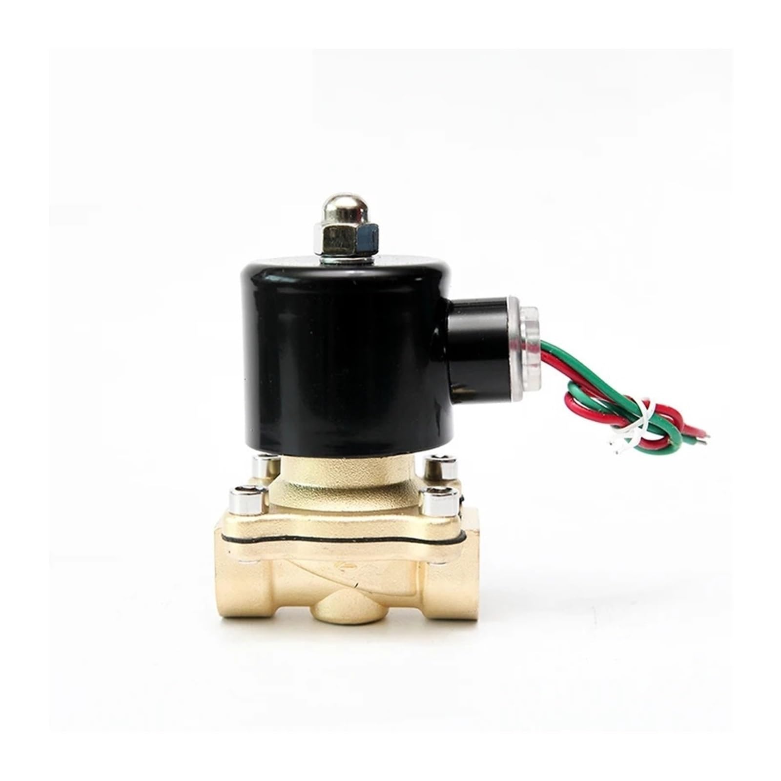 KXIWLUFV 1/2" 3/4" 1 Inch Normally Closed Brass 220V 24V 12V 24VAC 2 Way Electric for Water Oil Air(220vac,45720)