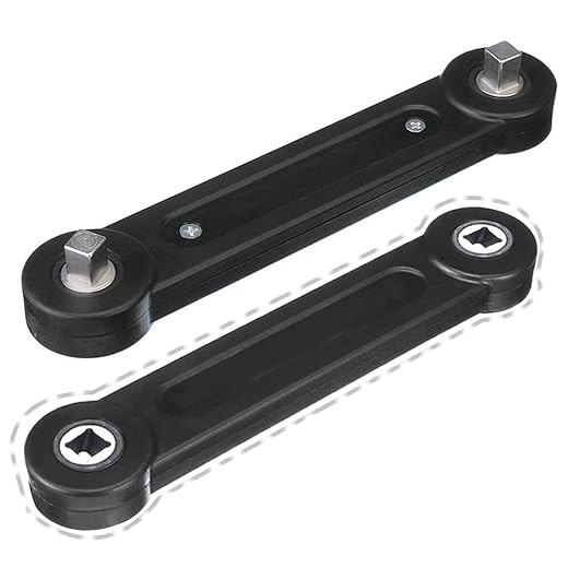 Practisol Universal Extension Wrench 3/8 Ratchet Wrench Extender Socket Extension Bar for Socket Wrench Impact Driver Ratchet Home Car Repair Tool (Dual 3/8 Drive Socket Adapters)