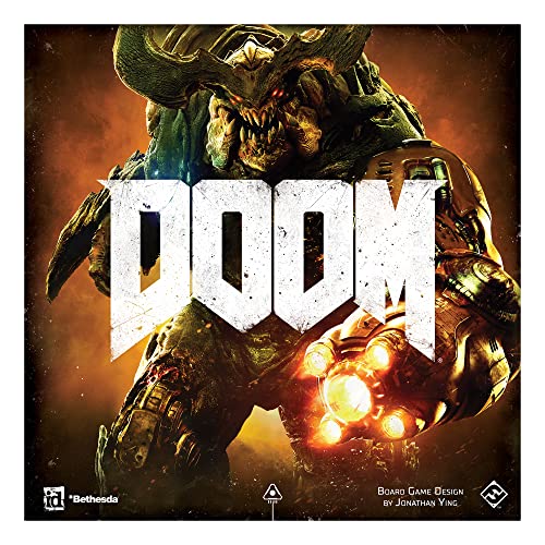 Image of Doom The Board Game (2nd Edition) | Sci-Fi Combat Strategy Game Based on The Video Game for Adults and Teens | Ages 14+ | 2-5 Players | Fantasy Flight Games