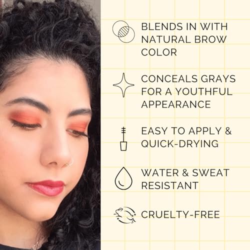 Image of Elizabeth Mott Queen of the Fill Tinted Eyebrow Gel - Blonde, 4g | Brow Filler for Fuller Looking Brows, Covers Grays, Water-Resistant, Smudge-Proof, Cruelty-Free, Blonde Shade