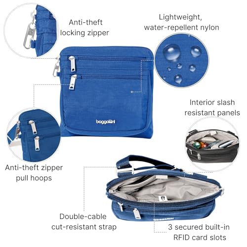 Image of Baggallini Securtex Anti-Theft Crossbody