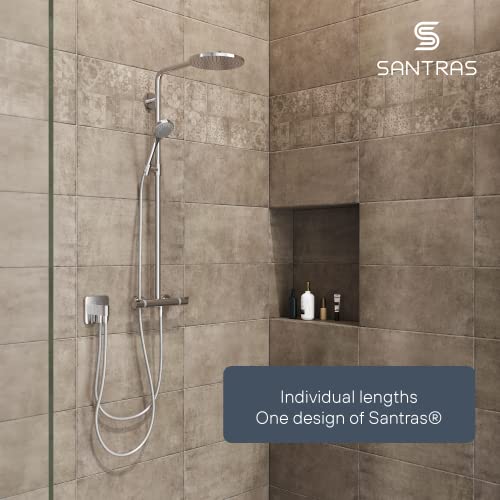 SANTRAS® Shower Hose Premium Chrome 2.00 m Made in Germany with Water Saver - Image 3