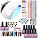 Produktbild Saint-Acior UV Nagellack Starter Set Nail Gel Polish Kit mit UV/LED Nageltrockner 10 Farben Gellacke uv Gelnägel Farbenset