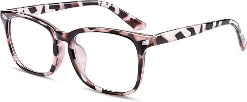 WINTOO Gafas de luz azul para mujeres y hombres  99% de bloqueo de luz azul  Lentes de computadora para juegos, conducción nocturna, * Leopardo