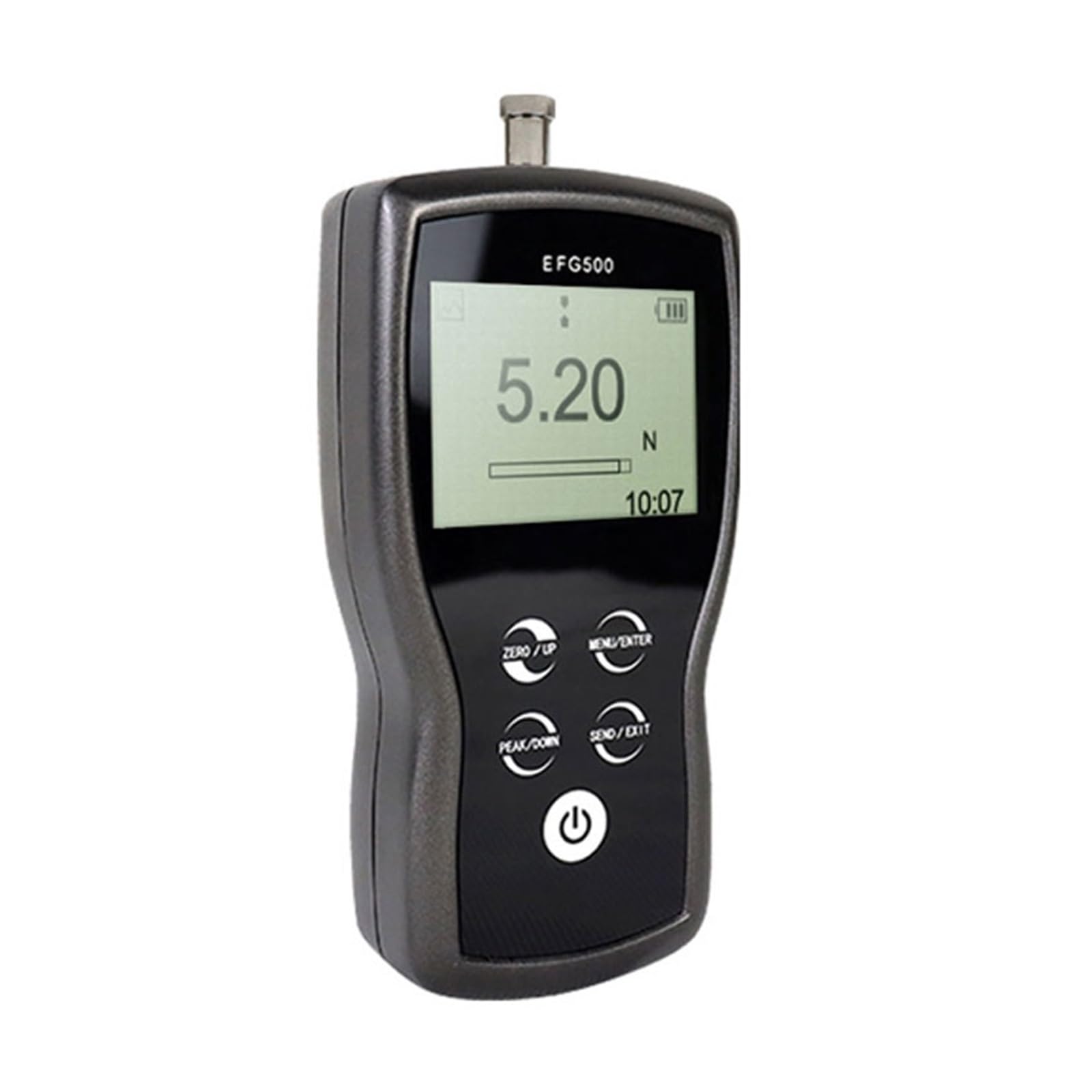 EDEDE Medidor de Fuerza Digital, EFG500 Medidor de Fuerza/Registrador de Datos Digital portátil Frecuencia de muestreo de 2000 Hz y dinamómetro ± 0,2% FS 500/0,05 N para Control de Calidad
