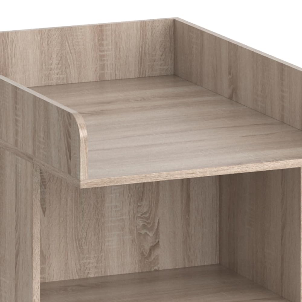 Vicco Wickelkommode Leo Sonoma 60 x 103 cm offenes Regal abnehmbarer Wickelaufsatz