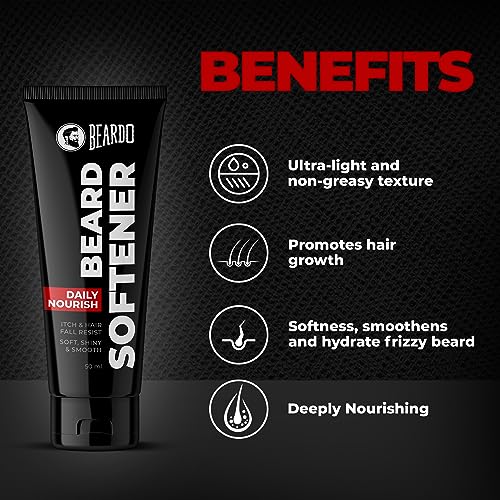 Image of Beard Softener 50g with GodFather Beard Wash 100ml | Beard Conditioner Cream, Beard Shampoo for Men, Soft Smooth Beard Care, Men Grooming Combo (Pack of 2)
