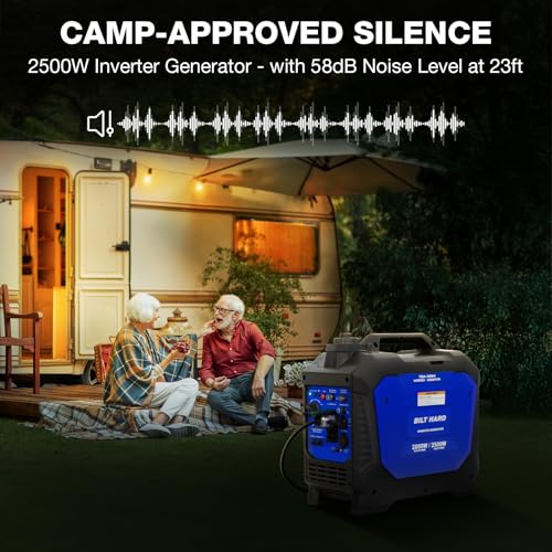 BILT HARD 2500W Generator with CO Sensor, for Home, Camping - Image 3