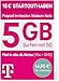 Produktbild Telekom MagentaMobil Prepaid L SIM-Karte ohne Vertragsbindung I inkl. 5 GB & Allnet Flat (Min, SMS) in alle dt. Netze + EU-Roaming I Surfen mit 5G/ LTE Max & HotSpot Flat I 15EUR Startguthaben
