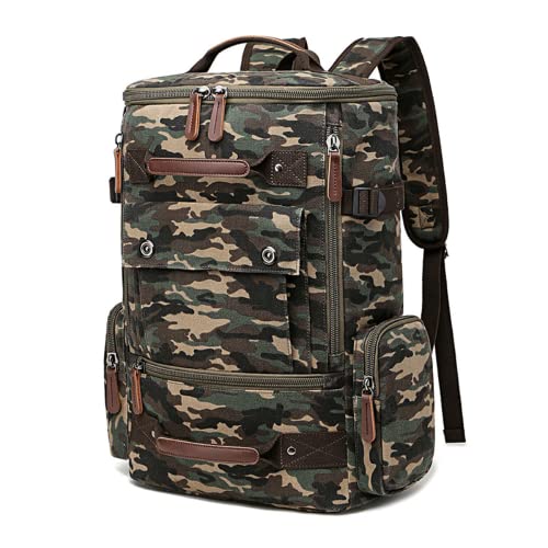 Sac à dos en toile imperméable et durable avec grande capacité pour loisirs