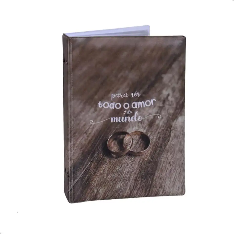 Álbum Fotográfico 15x21 para 100 Fotos TODO AMOR Namorados Casamento Noivado