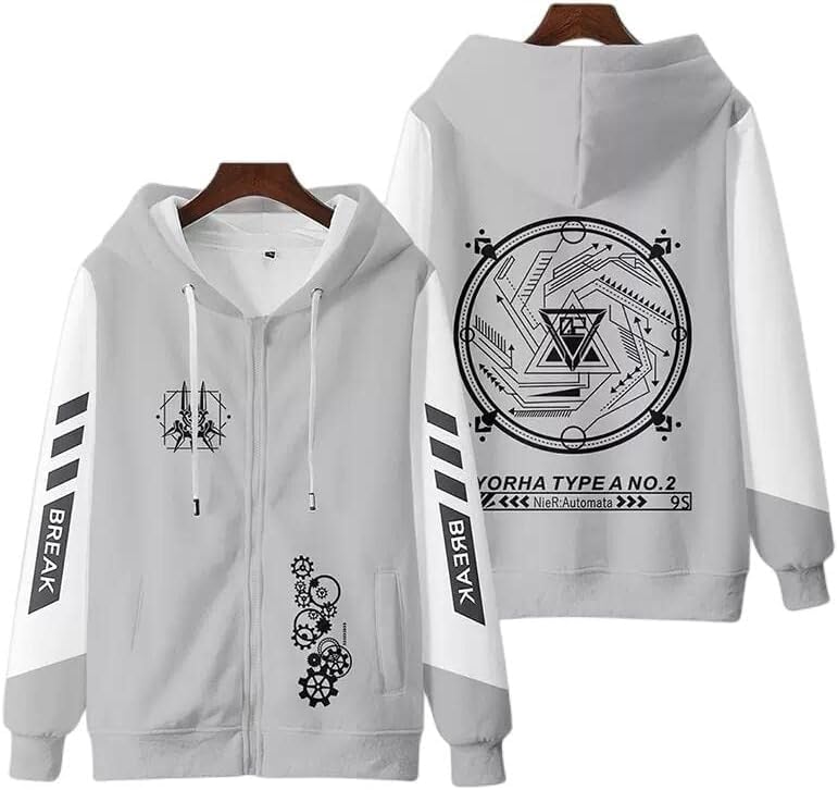 Amazon.co.jp: ニーア オートマタ パーカー 2B ヨルハ二号B型 長袖  