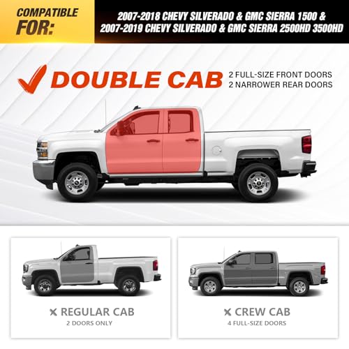Estribos laterales para Chevrolet Silverado y GMC Sierra miniatura 2