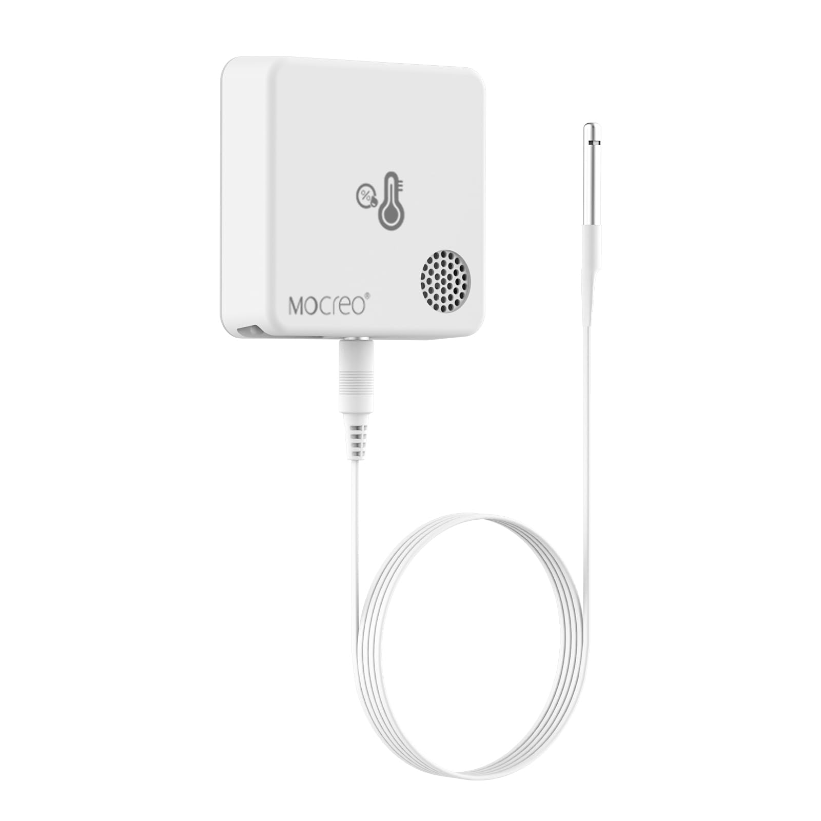 MOCREO ST9 Termometro igrometro wireless per rettili con sonda impermeabile IP67, senza costi di abbonamento, per rettili, sigari, serre (hub richiesto)