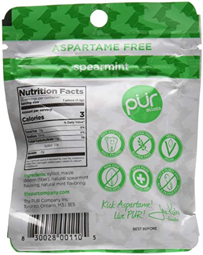 Pure Mints Gum Mint Spearmint, 0.77 Oz, 0.83 Pound #TOP1