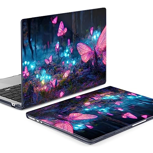 Image of MEEgoodo for M5 /M4 /M3 /M2 MacBook Air 15 inch Case 2026 2025 2024 2023, Case Fit Model (A3448 /A3241 /A3114 /A2941) for MacBook Air 15.3 inch, Fantasy Forest