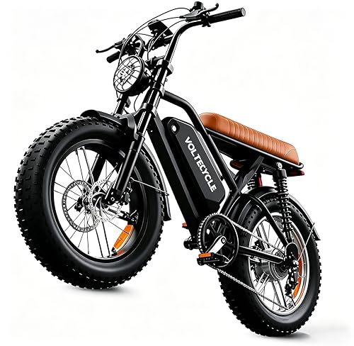 ciloovy Electric Bike for Adults, 1500W Peak Motor 28 MPH 50Miles, Fat Tire Ebike with 48V Removable Battery 20'x4.0' ebikes for Adults Hydraulic Suspension and 7-Speed, All-Terrain Unisex ebikes