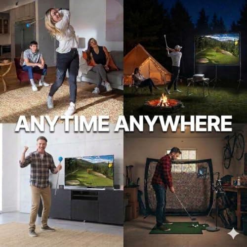 Home Golf Simulator with Motion Sensor & 38,000+ Courses