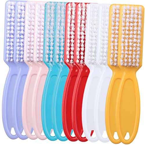 Brosse à ongles à poignée pour manucure - Lot de 24 mini brosses de nettoyage