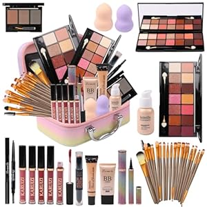 KARUIZI Makeup Kit All-in-one Makeup Gift Set for Women Full Kit Gift Set for Women, Girls & Teens (Colorful bag)