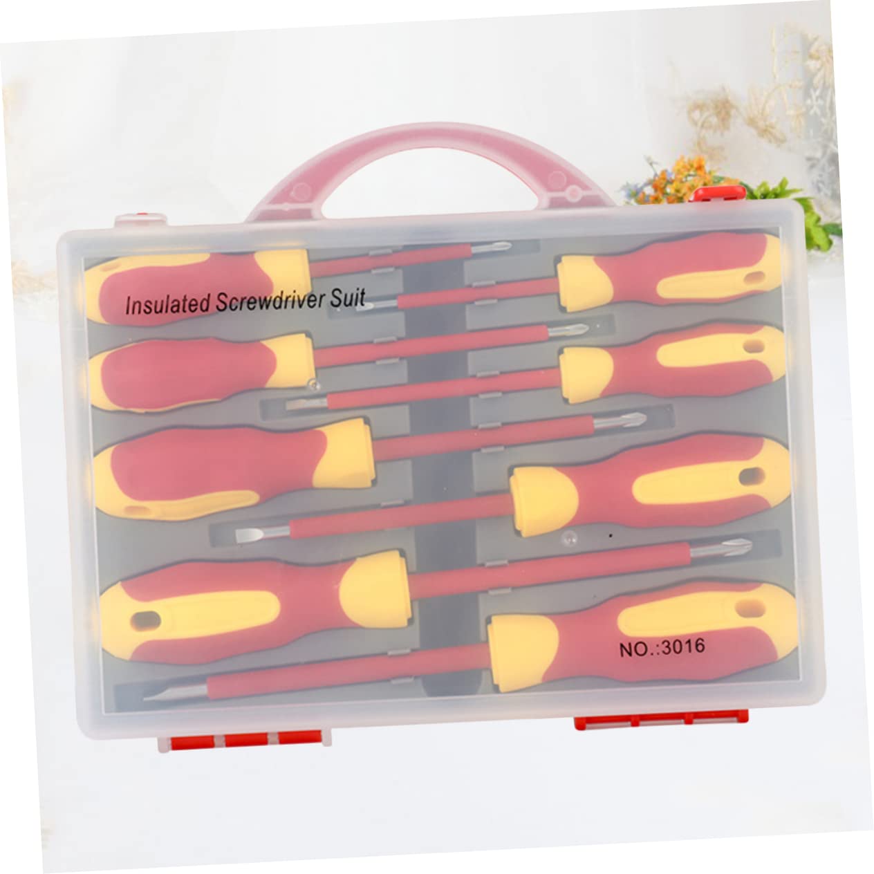 Set Cacciaviti Isolati in Acciaio Cromovanadio, 8 in 1