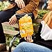 Popchips Ridges Cheddar and Sour Cream Popped Chips, 0.8 Oz (Pack of 8)