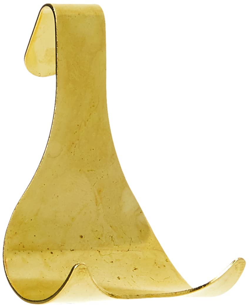 Duratool Brass Plated Picture Hanging Rail Hooks, 10 Pack