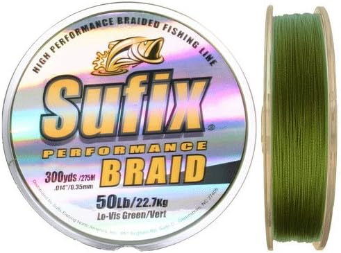 SufixPerformance Braid 22.7kg 50kg 300Yds Green