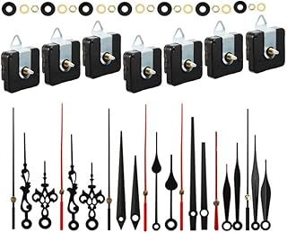 7セット、クォーツ時計ムーブメント機構、針付きサイレントショートシャフト時計機構、壁掛け時計機構部品