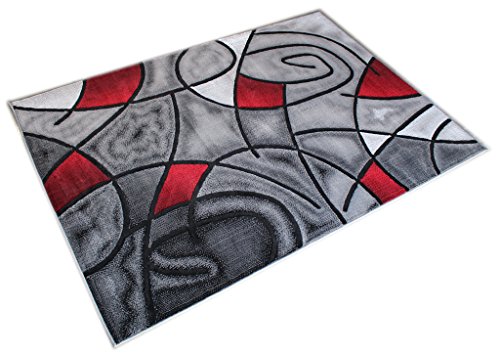 Masada Rugs Tapete 8 Feet x 10 Feet Rojo Gris Negro miniatura 4