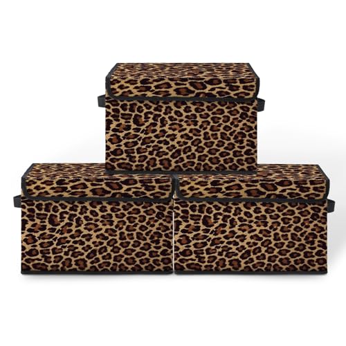 Image of Stackable Storage Bins with Lids,Closet Organizers Fabric Box for Home and Office,Blanket Clothes Organizers,Under Bed Storage Containers 3 Pack