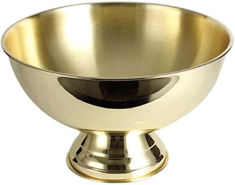 Ice Basin Rounded Silver Plated Stainless Steel Champagne Bucket Red Wine Used for Events, Parties