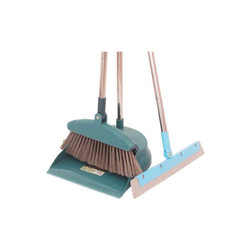 Balai de nettoyage de 54 po REYG ensemble balai et pelle vertical pour hall et cuisine