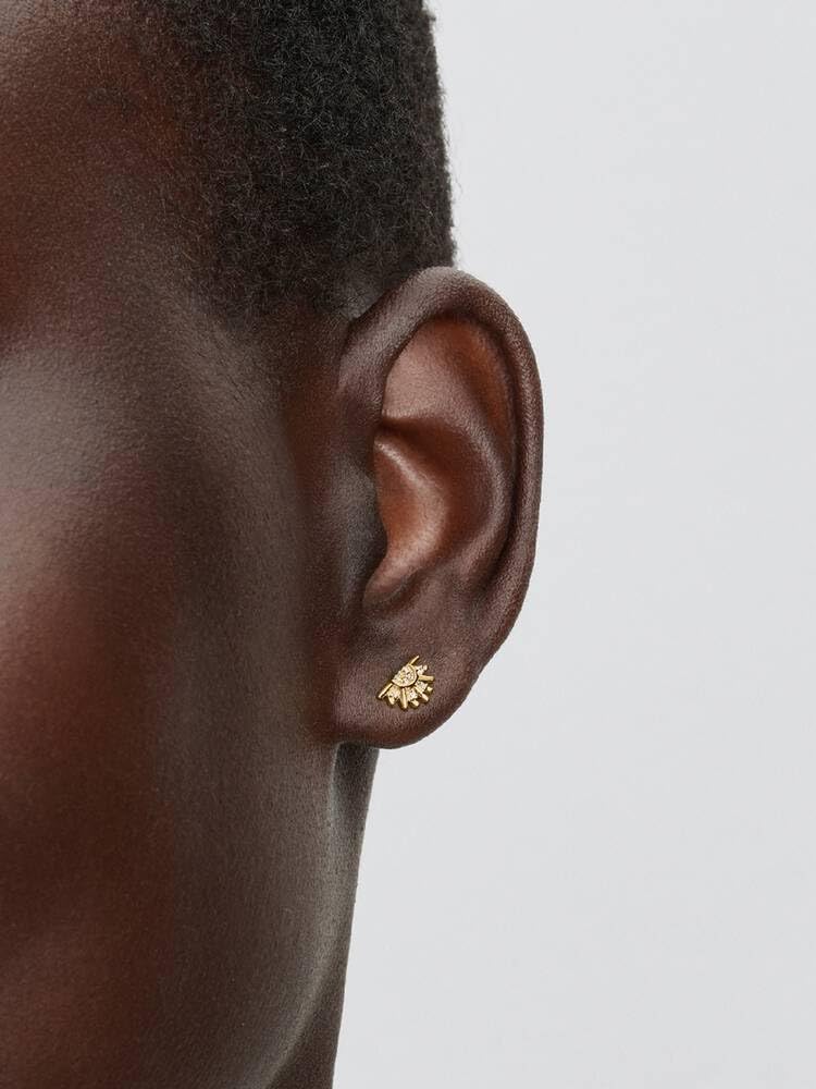 Pandora Moments Himmlische Funkelnde Sonne Ohrringe mit 14K vergoldeter Metalllegierung und Zirkonia, 264627C01