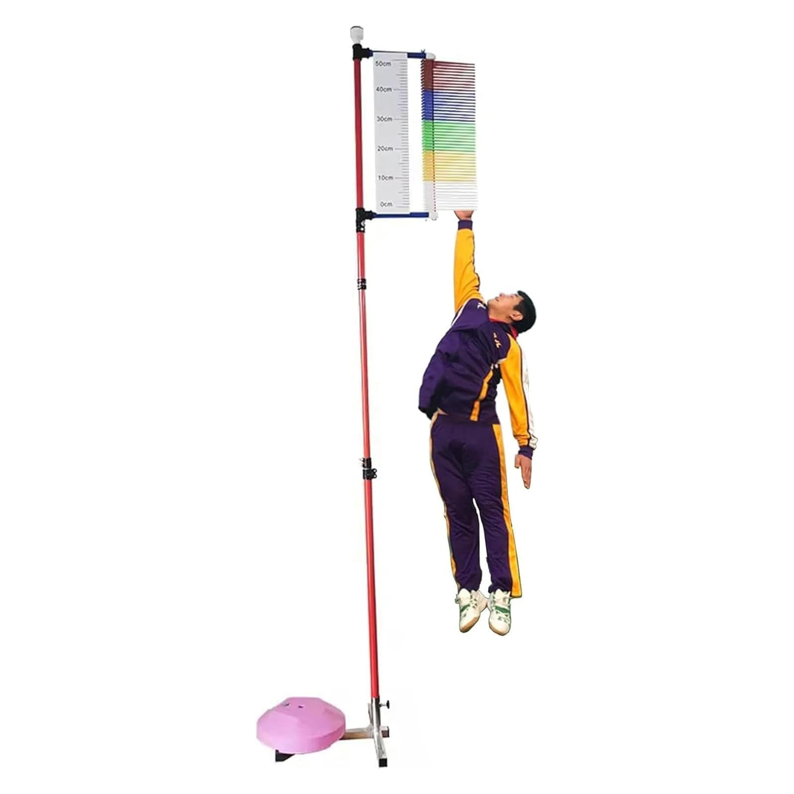 Testeur de saut vertical – Outil de mesure de saut haut avec base stable pour l'entraînement de basket-ball, équipement debout au sol pour améliorer les performances