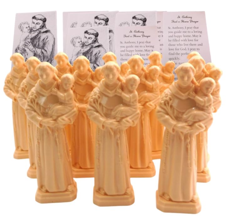 Westman Works St Anthony Home Finder Kit Saint Statue & Prayer for Buying a House Dozen Bulk Lot, Pack of 12