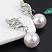 Necklace And Earring Set Fashion Shiny Pearl Crystal Sweater Pendant Necklace Jewelry Gift For Women Nice processing