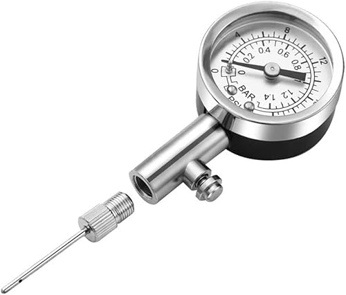 CZDYUF Medidor de presión de aire para pelotas de fútbol, balón de fútbol, reloj de aire, fútbol, voleibol, baloncesto, barómetros