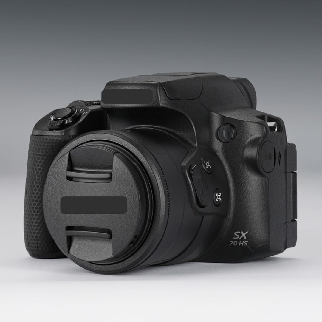 SX70HS odporna na zarysowania osłona aparatu naklejka skórka do Canon PowerShot SX 70 HS folia ochronna na aparat naklejki skórne (matowa czerń)