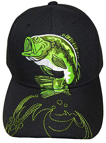Gorra Negra Kiss My Bass Bordada Fish miniatura 3