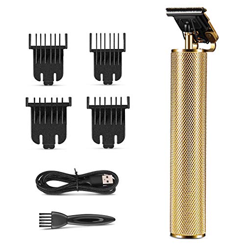 Hair Trimmer, CHARMINER Outliner Hair Clippers, Professional Cordless Baldheaded Hair Clipper, T Blade Hair Clippers, Zero Gapped Detail Beard Shaver for Men