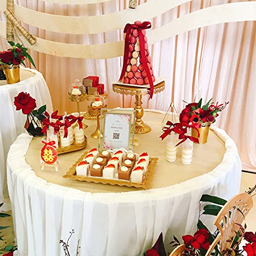 Set Of 6 Pcs Iron Cupcake Stand And Dessert Serving Tray Serving Platter For Wedding Birthday Baby Shower Celebration Halloween Christmas #TOP2