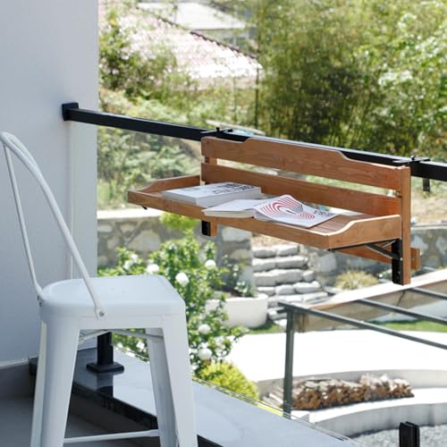 Mesa auxiliar plegable para exteriores que ahorra espacio, elegante y funcional para uso en interiores y exteriores, ideal para espacios pequeños y entretenimiento