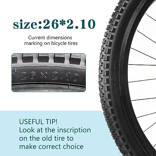 26″ Bike Tires 26 x 2.10 inch Folding Bike Tires Fit for 26