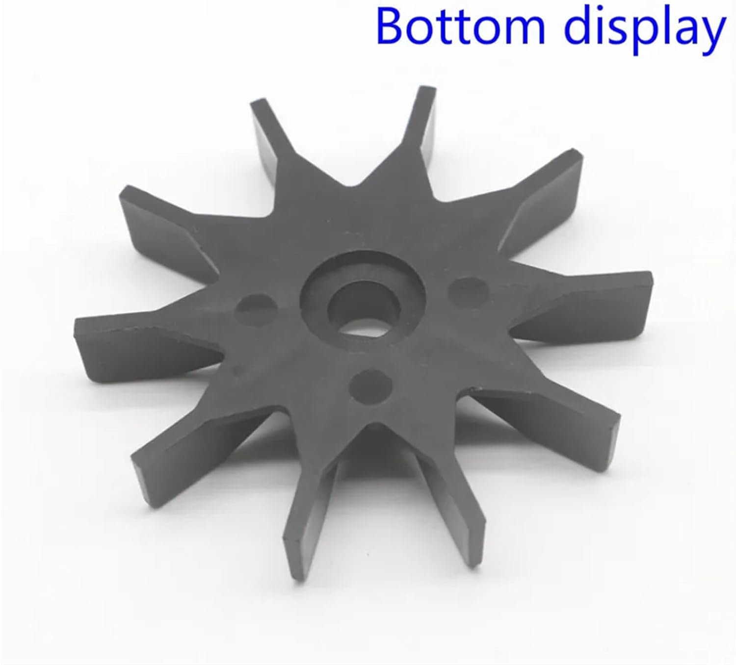 80mm Micro Motor Fan Blade Air Compressor Motor Fan Blade Black Motor Cooling Plastic Motor Fan Blade(D Hole)