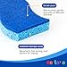 12 Count Non-Scratch Dish Sponges Kitchen, Long Lasting Cleaning Sponges for Dishes,Dual Sided Kitchen Sponges, Cleans Fast Without Scratching, Easy to Dry and Reusable-Blue