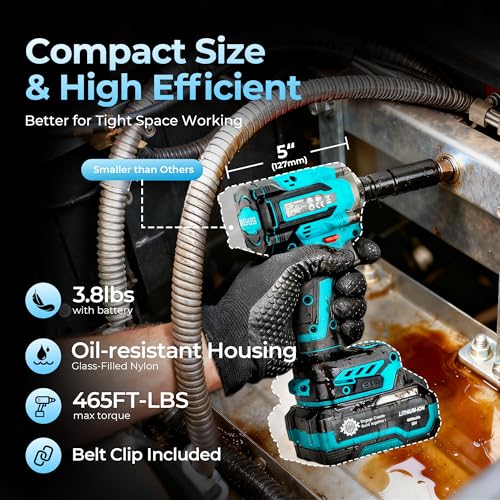 Heavy Duty Cordless Impact Wrench Kit